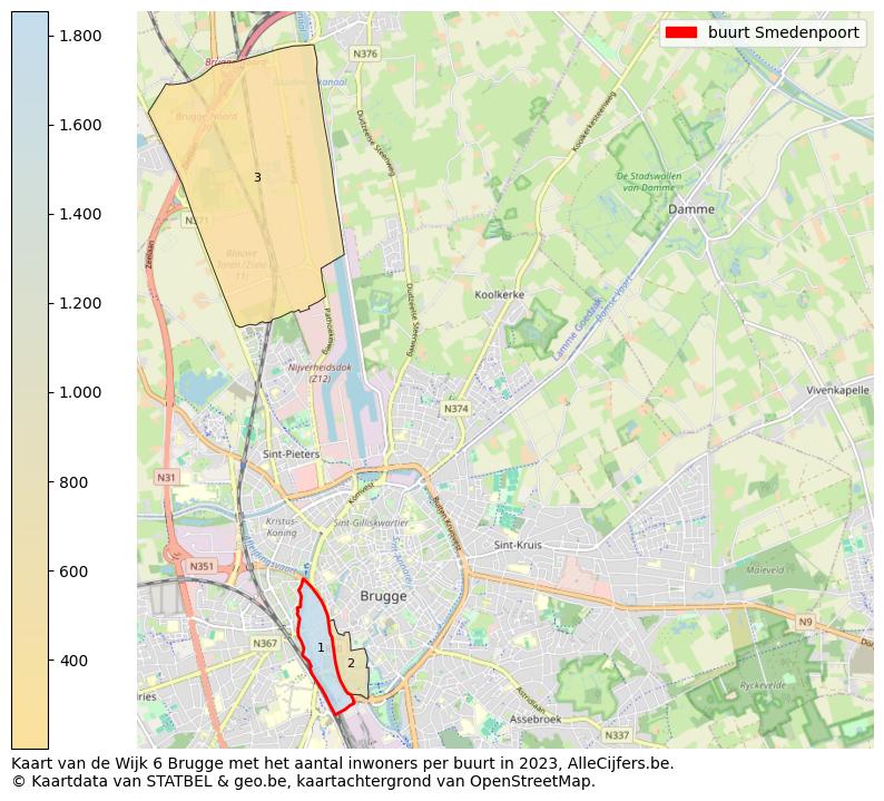 Aantal inwoners op de kaart van de buurt Smedenpoort: Op deze pagina vind je veel informatie over inwoners (zoals de verdeling naar leeftijdsgroepen, gezinssamenstelling, geslacht, autochtoon of Belgisch met een immigratie achtergrond,...), woningen (aantallen, types, prijs ontwikkeling, gebruik, type eigendom,...) en méér (autobezit, energieverbruik,...)  op basis van open data van STATBEL en diverse andere bronnen!