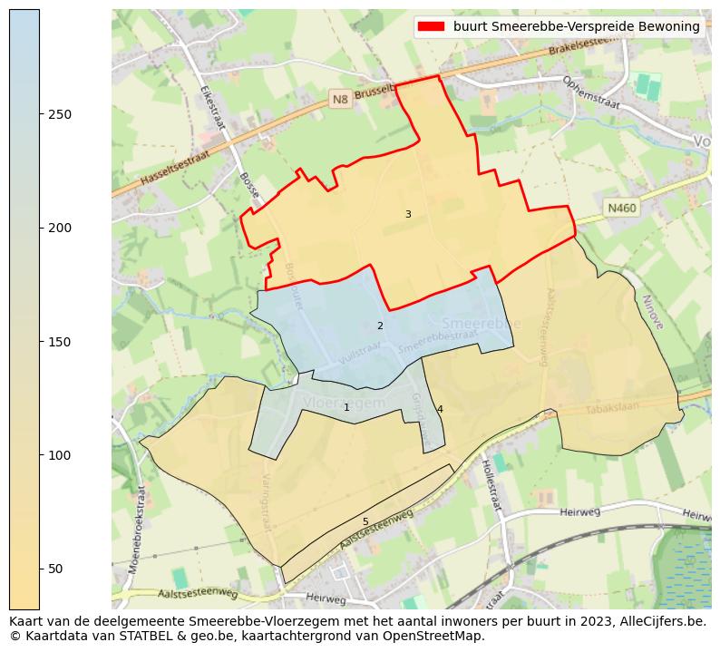 Aantal inwoners op de kaart van de buurt Smeerebbe-Verspreide Bewoning: Op deze pagina vind je veel informatie over inwoners (zoals de verdeling naar leeftijdsgroepen, gezinssamenstelling, geslacht, autochtoon of Belgisch met een immigratie achtergrond,...), woningen (aantallen, types, prijs ontwikkeling, gebruik, type eigendom,...) en méér (autobezit, energieverbruik,...)  op basis van open data van STATBEL en diverse andere bronnen!