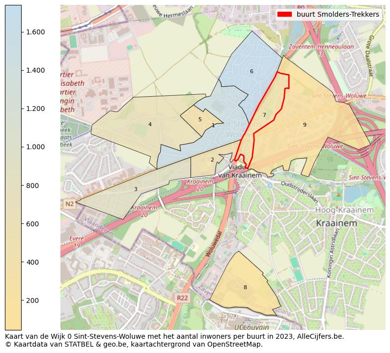 Aantal inwoners op de kaart van de buurt Smolders-Trekkers: Op deze pagina vind je veel informatie over inwoners (zoals de verdeling naar leeftijdsgroepen, gezinssamenstelling, geslacht, autochtoon of Belgisch met een immigratie achtergrond,...), woningen (aantallen, types, prijs ontwikkeling, gebruik, type eigendom,...) en méér (autobezit, energieverbruik,...)  op basis van open data van STATBEL en diverse andere bronnen!