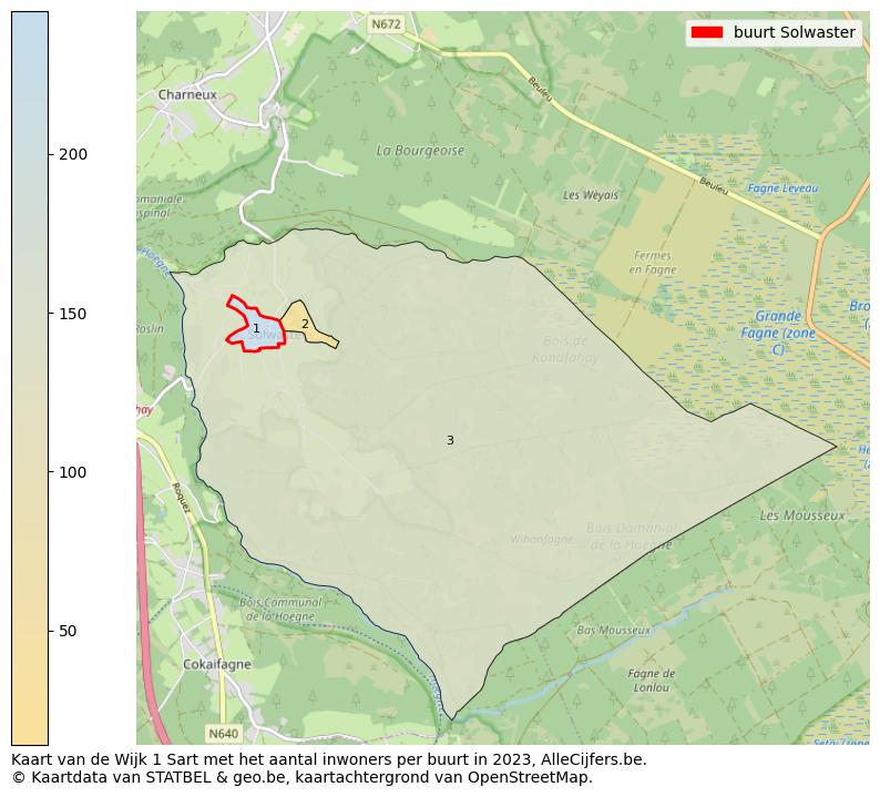 Aantal inwoners op de kaart van de buurt Solwaster: Op deze pagina vind je veel informatie over inwoners (zoals de verdeling naar leeftijdsgroepen, gezinssamenstelling, geslacht, autochtoon of Belgisch met een immigratie achtergrond,...), woningen (aantallen, types, prijs ontwikkeling, gebruik, type eigendom,...) en méér (autobezit, energieverbruik,...)  op basis van open data van STATBEL en diverse andere bronnen!