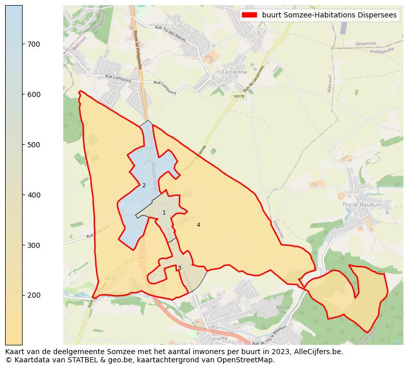 Aantal inwoners op de kaart van de buurt Somzee-Habitations Dispersees: Op deze pagina vind je veel informatie over inwoners (zoals de verdeling naar leeftijdsgroepen, gezinssamenstelling, geslacht, autochtoon of Belgisch met een immigratie achtergrond,...), woningen (aantallen, types, prijs ontwikkeling, gebruik, type eigendom,...) en méér (autobezit, energieverbruik,...)  op basis van open data van STATBEL en diverse andere bronnen!