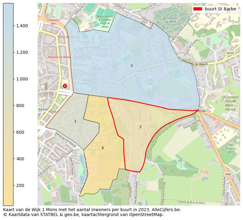 Aantal inwoners op de kaart van de buurt St Barbe: Op deze pagina vind je veel informatie over inwoners (zoals de verdeling naar leeftijdsgroepen, gezinssamenstelling, geslacht, autochtoon of Belgisch met een immigratie achtergrond,...), woningen (aantallen, types, prijs ontwikkeling, gebruik, type eigendom,...) en méér (autobezit, energieverbruik,...)  op basis van open data van STATBEL en diverse andere bronnen!
