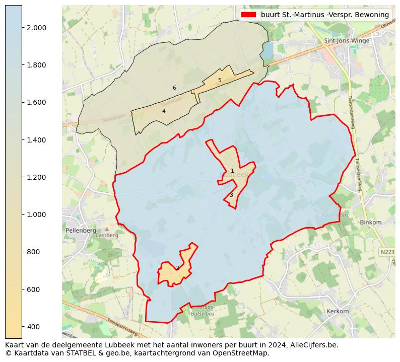 Aantal inwoners op de kaart van de buurt St.-Martinus -Verspr. Bewoning: Op deze pagina vind je veel informatie over inwoners (zoals de verdeling naar leeftijdsgroepen, gezinssamenstelling, geslacht, autochtoon of Belgisch met een immigratie achtergrond,...), woningen (aantallen, types, prijs ontwikkeling, gebruik, type eigendom,...) en méér (autobezit, energieverbruik,...)  op basis van open data van STATBEL en diverse andere bronnen!