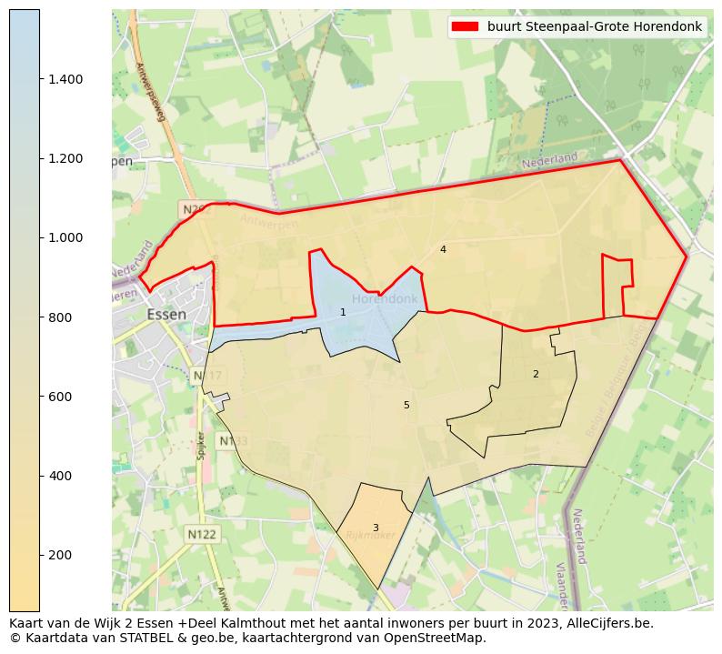 Aantal inwoners op de kaart van de buurt Steenpaal-Grote Horendonk: Op deze pagina vind je veel informatie over inwoners (zoals de verdeling naar leeftijdsgroepen, gezinssamenstelling, geslacht, autochtoon of Belgisch met een immigratie achtergrond,...), woningen (aantallen, types, prijs ontwikkeling, gebruik, type eigendom,...) en méér (autobezit, energieverbruik,...)  op basis van open data van STATBEL en diverse andere bronnen!