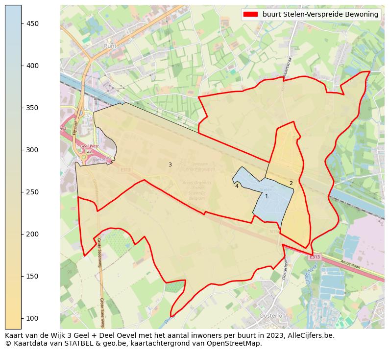 Aantal inwoners op de kaart van de buurt Stelen-Verspreide Bewoning: Op deze pagina vind je veel informatie over inwoners (zoals de verdeling naar leeftijdsgroepen, gezinssamenstelling, geslacht, autochtoon of Belgisch met een immigratie achtergrond,...), woningen (aantallen, types, prijs ontwikkeling, gebruik, type eigendom,...) en méér (autobezit, energieverbruik,...)  op basis van open data van STATBEL en diverse andere bronnen!