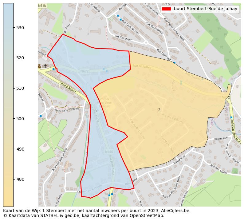 Aantal inwoners op de kaart van de buurt Stembert-Rue de Jalhay: Op deze pagina vind je veel informatie over inwoners (zoals de verdeling naar leeftijdsgroepen, gezinssamenstelling, geslacht, autochtoon of Belgisch met een immigratie achtergrond,...), woningen (aantallen, types, prijs ontwikkeling, gebruik, type eigendom,...) en méér (autobezit, energieverbruik,...)  op basis van open data van STATBEL en diverse andere bronnen!