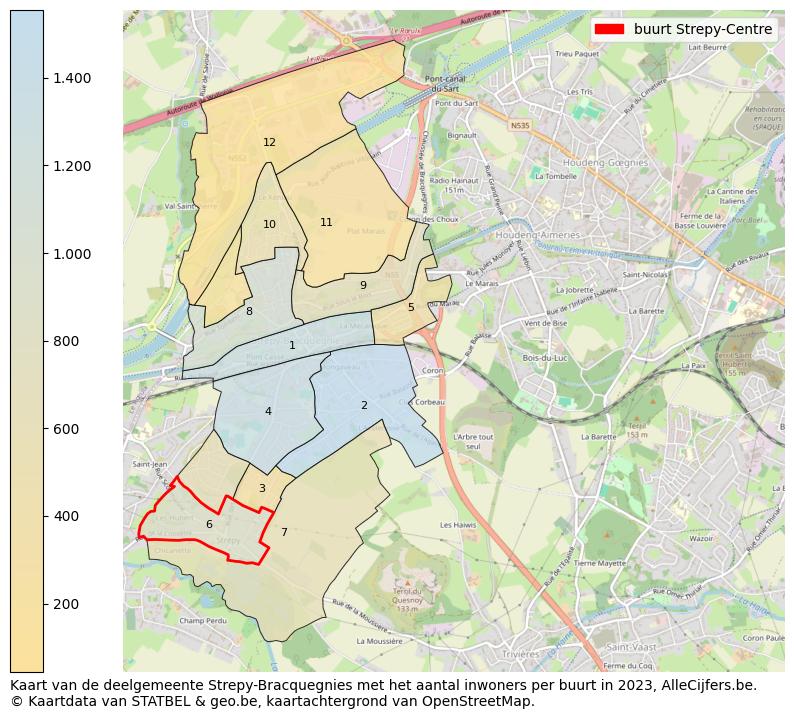 Aantal inwoners op de kaart van de buurt Strepy-Centre: Op deze pagina vind je veel informatie over inwoners (zoals de verdeling naar leeftijdsgroepen, gezinssamenstelling, geslacht, autochtoon of Belgisch met een immigratie achtergrond,...), woningen (aantallen, types, prijs ontwikkeling, gebruik, type eigendom,...) en méér (autobezit, energieverbruik,...)  op basis van open data van STATBEL en diverse andere bronnen!