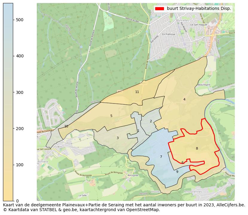 Aantal inwoners op de kaart van de buurt Strivay-Habitations Disp.: Op deze pagina vind je veel informatie over inwoners (zoals de verdeling naar leeftijdsgroepen, gezinssamenstelling, geslacht, autochtoon of Belgisch met een immigratie achtergrond,...), woningen (aantallen, types, prijs ontwikkeling, gebruik, type eigendom,...) en méér (autobezit, energieverbruik,...)  op basis van open data van STATBEL en diverse andere bronnen!