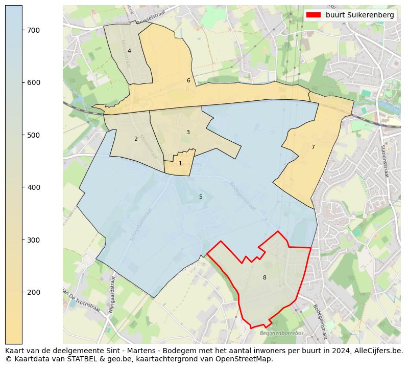 Aantal inwoners op de kaart van de buurt Suikerenberg: Op deze pagina vind je veel informatie over inwoners (zoals de verdeling naar leeftijdsgroepen, gezinssamenstelling, geslacht, autochtoon of Belgisch met een immigratie achtergrond,...), woningen (aantallen, types, prijs ontwikkeling, gebruik, type eigendom,...) en méér (autobezit, energieverbruik,...)  op basis van open data van STATBEL en diverse andere bronnen!