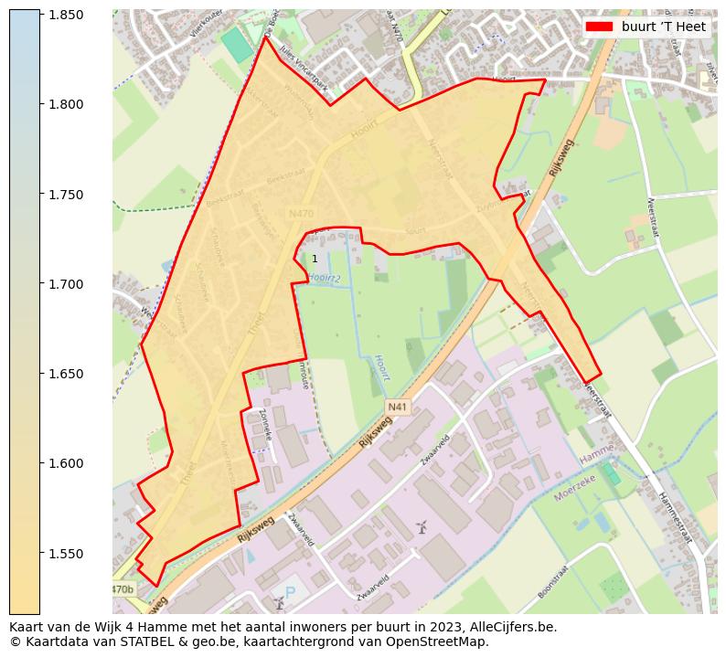 Aantal inwoners op de kaart van de buurt ’T Heet: Op deze pagina vind je veel informatie over inwoners (zoals de verdeling naar leeftijdsgroepen, gezinssamenstelling, geslacht, autochtoon of Belgisch met een immigratie achtergrond,...), woningen (aantallen, types, prijs ontwikkeling, gebruik, type eigendom,...) en méér (autobezit, energieverbruik,...)  op basis van open data van STATBEL en diverse andere bronnen!