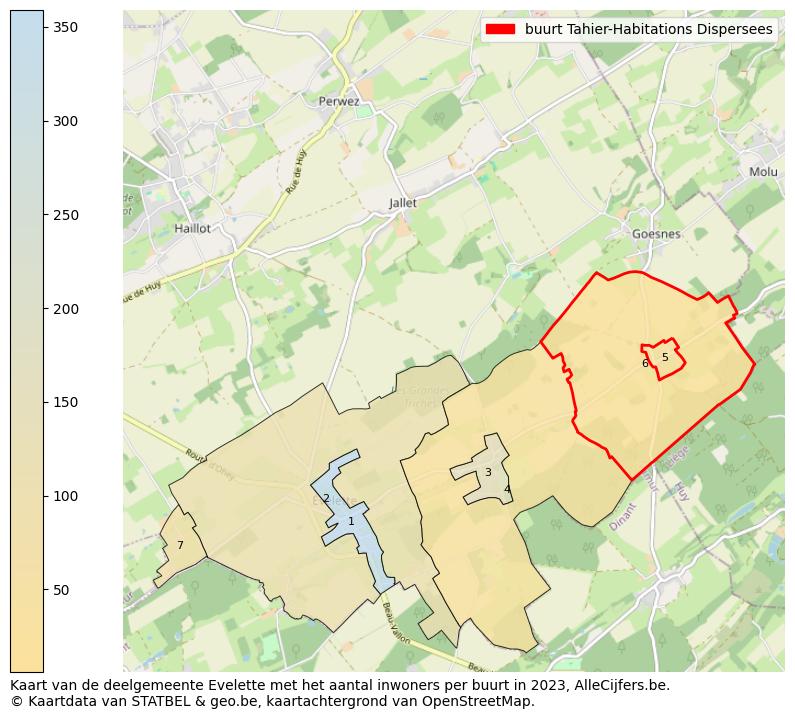 Aantal inwoners op de kaart van de buurt Tahier-Habitations Dispersees: Op deze pagina vind je veel informatie over inwoners (zoals de verdeling naar leeftijdsgroepen, gezinssamenstelling, geslacht, autochtoon of Belgisch met een immigratie achtergrond,...), woningen (aantallen, types, prijs ontwikkeling, gebruik, type eigendom,...) en méér (autobezit, energieverbruik,...)  op basis van open data van STATBEL en diverse andere bronnen!