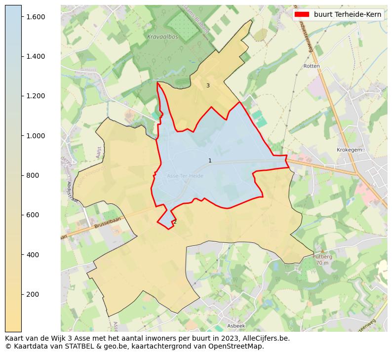 Aantal inwoners op de kaart van de buurt Terheide-Kern: Op deze pagina vind je veel informatie over inwoners (zoals de verdeling naar leeftijdsgroepen, gezinssamenstelling, geslacht, autochtoon of Belgisch met een immigratie achtergrond,...), woningen (aantallen, types, prijs ontwikkeling, gebruik, type eigendom,...) en méér (autobezit, energieverbruik,...)  op basis van open data van STATBEL en diverse andere bronnen!