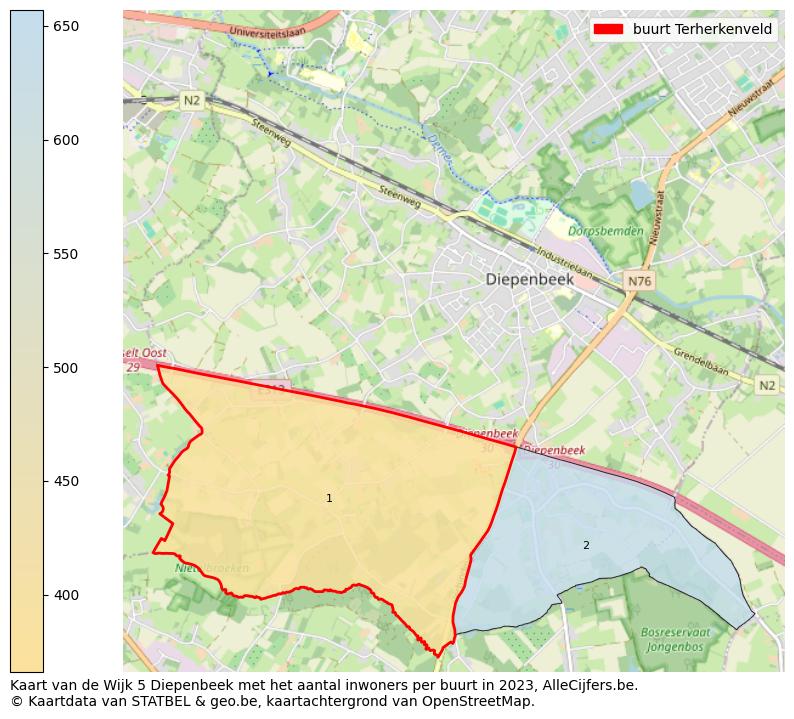 Aantal inwoners op de kaart van de buurt Terherkenveld: Op deze pagina vind je veel informatie over inwoners (zoals de verdeling naar leeftijdsgroepen, gezinssamenstelling, geslacht, autochtoon of Belgisch met een immigratie achtergrond,...), woningen (aantallen, types, prijs ontwikkeling, gebruik, type eigendom,...) en méér (autobezit, energieverbruik,...)  op basis van open data van STATBEL en diverse andere bronnen!