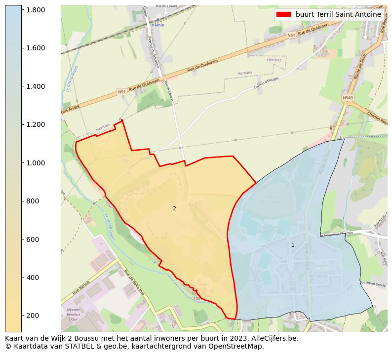 Aantal inwoners op de kaart van de buurt Terril Saint Antoine: Op deze pagina vind je veel informatie over inwoners (zoals de verdeling naar leeftijdsgroepen, gezinssamenstelling, geslacht, autochtoon of Belgisch met een immigratie achtergrond,...), woningen (aantallen, types, prijs ontwikkeling, gebruik, type eigendom,...) en méér (autobezit, energieverbruik,...)  op basis van open data van STATBEL en diverse andere bronnen!