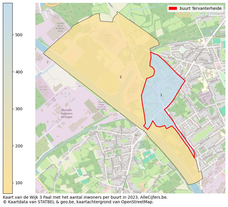 Aantal inwoners op de kaart van de buurt Tervanterheide: Op deze pagina vind je veel informatie over inwoners (zoals de verdeling naar leeftijdsgroepen, gezinssamenstelling, geslacht, autochtoon of Belgisch met een immigratie achtergrond,...), woningen (aantallen, types, prijs ontwikkeling, gebruik, type eigendom,...) en méér (autobezit, energieverbruik,...)  op basis van open data van STATBEL en diverse andere bronnen!