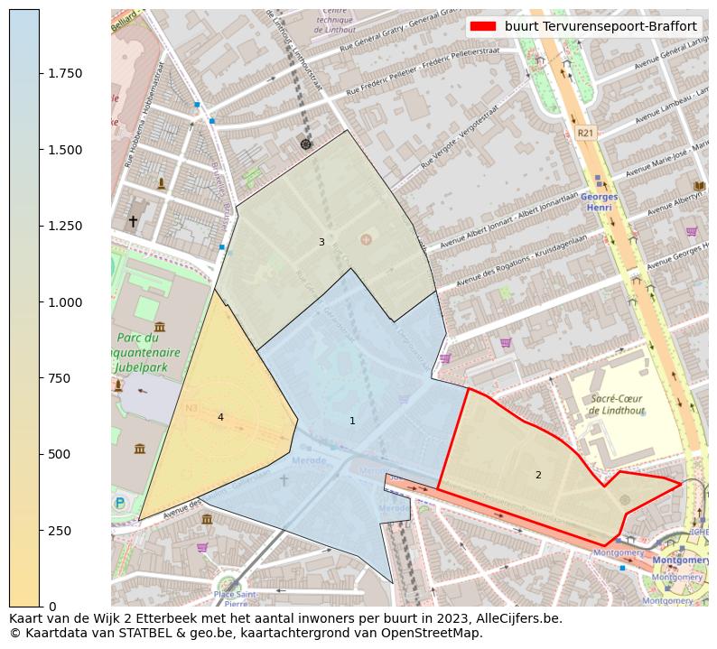 Aantal inwoners op de kaart van de buurt Tervurensepoort-Braffort: Op deze pagina vind je veel informatie over inwoners (zoals de verdeling naar leeftijdsgroepen, gezinssamenstelling, geslacht, autochtoon of Belgisch met een immigratie achtergrond,...), woningen (aantallen, types, prijs ontwikkeling, gebruik, type eigendom,...) en méér (autobezit, energieverbruik,...)  op basis van open data van STATBEL en diverse andere bronnen!