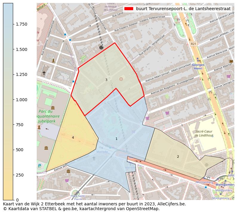 Aantal inwoners op de kaart van de buurt Tervurensepoort-L. de Lantsheerestraat: Op deze pagina vind je veel informatie over inwoners (zoals de verdeling naar leeftijdsgroepen, gezinssamenstelling, geslacht, autochtoon of Belgisch met een immigratie achtergrond,...), woningen (aantallen, types, prijs ontwikkeling, gebruik, type eigendom,...) en méér (autobezit, energieverbruik,...)  op basis van open data van STATBEL en diverse andere bronnen!