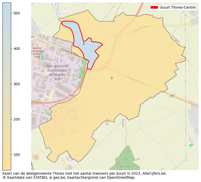 Aantal inwoners op de kaart van de buurt Thines-Centre: Op deze pagina vind je veel informatie over inwoners (zoals de verdeling naar leeftijdsgroepen, gezinssamenstelling, geslacht, autochtoon of Belgisch met een immigratie achtergrond,...), woningen (aantallen, types, prijs ontwikkeling, gebruik, type eigendom,...) en méér (autobezit, energieverbruik,...)  op basis van open data van STATBEL en diverse andere bronnen!
