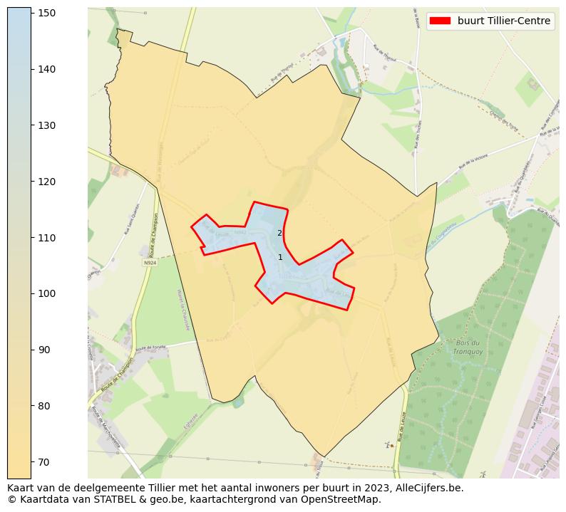 Aantal inwoners op de kaart van de buurt Tillier-Centre: Op deze pagina vind je veel informatie over inwoners (zoals de verdeling naar leeftijdsgroepen, gezinssamenstelling, geslacht, autochtoon of Belgisch met een immigratie achtergrond,...), woningen (aantallen, types, prijs ontwikkeling, gebruik, type eigendom,...) en méér (autobezit, energieverbruik,...)  op basis van open data van STATBEL en diverse andere bronnen!