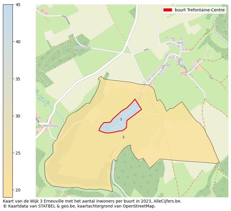 Aantal inwoners op de kaart van de buurt Trefontaine-Centre: Op deze pagina vind je veel informatie over inwoners (zoals de verdeling naar leeftijdsgroepen, gezinssamenstelling, geslacht, autochtoon of Belgisch met een immigratie achtergrond,...), woningen (aantallen, types, prijs ontwikkeling, gebruik, type eigendom,...) en méér (autobezit, energieverbruik,...)  op basis van open data van STATBEL en diverse andere bronnen!