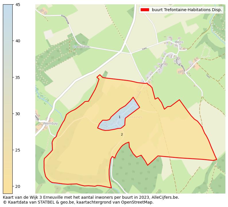 Aantal inwoners op de kaart van de buurt Trefontaine-Habitations Disp.: Op deze pagina vind je veel informatie over inwoners (zoals de verdeling naar leeftijdsgroepen, gezinssamenstelling, geslacht, autochtoon of Belgisch met een immigratie achtergrond,...), woningen (aantallen, types, prijs ontwikkeling, gebruik, type eigendom,...) en méér (autobezit, energieverbruik,...)  op basis van open data van STATBEL en diverse andere bronnen!