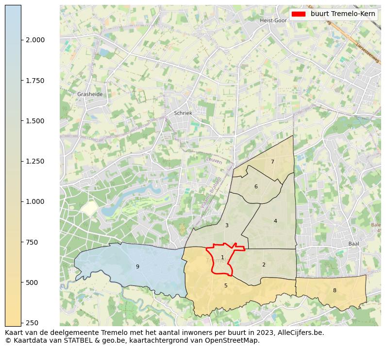 Aantal inwoners op de kaart van de buurt Tremelo-Kern: Op deze pagina vind je veel informatie over inwoners (zoals de verdeling naar leeftijdsgroepen, gezinssamenstelling, geslacht, autochtoon of Belgisch met een immigratie achtergrond,...), woningen (aantallen, types, prijs ontwikkeling, gebruik, type eigendom,...) en méér (autobezit, energieverbruik,...)  op basis van open data van STATBEL en diverse andere bronnen!
