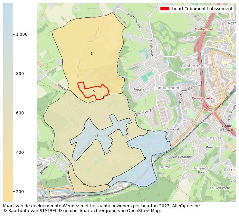 Aantal inwoners op de kaart van de buurt Tribomont Lotissement: Op deze pagina vind je veel informatie over inwoners (zoals de verdeling naar leeftijdsgroepen, gezinssamenstelling, geslacht, autochtoon of Belgisch met een immigratie achtergrond,...), woningen (aantallen, types, prijs ontwikkeling, gebruik, type eigendom,...) en méér (autobezit, energieverbruik,...)  op basis van open data van STATBEL en diverse andere bronnen!