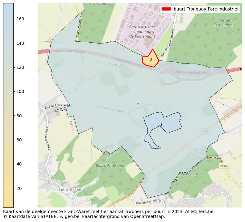 Aantal inwoners op de kaart van de buurt Tronquoy-Parc-Industriel: Op deze pagina vind je veel informatie over inwoners (zoals de verdeling naar leeftijdsgroepen, gezinssamenstelling, geslacht, autochtoon of Belgisch met een immigratie achtergrond,...), woningen (aantallen, types, prijs ontwikkeling, gebruik, type eigendom,...) en méér (autobezit, energieverbruik,...)  op basis van open data van STATBEL en diverse andere bronnen!