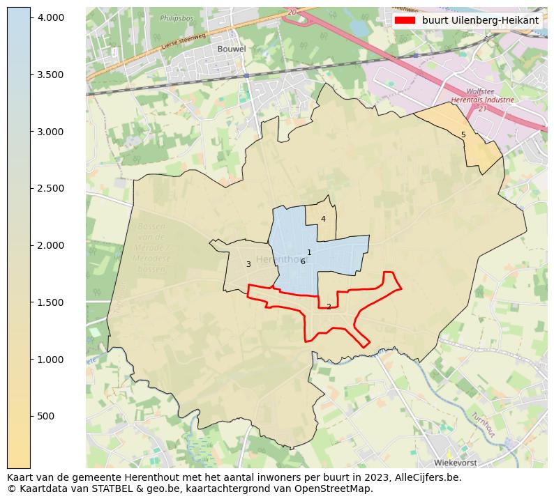 Aantal inwoners op de kaart van de buurt Uilenberg-Heikant: Op deze pagina vind je veel informatie over inwoners (zoals de verdeling naar leeftijdsgroepen, gezinssamenstelling, geslacht, autochtoon of Belgisch met een immigratie achtergrond,...), woningen (aantallen, types, prijs ontwikkeling, gebruik, type eigendom,...) en méér (autobezit, energieverbruik,...)  op basis van open data van STATBEL en diverse andere bronnen!