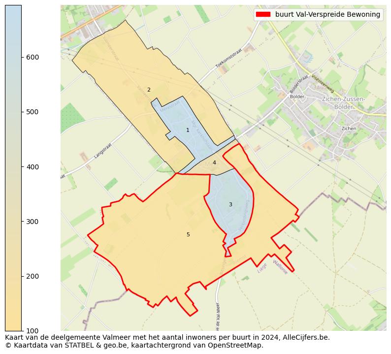 Aantal inwoners op de kaart van de buurt Val-Verspreide Bewoning: Op deze pagina vind je veel informatie over inwoners (zoals de verdeling naar leeftijdsgroepen, gezinssamenstelling, geslacht, autochtoon of Belgisch met een immigratie achtergrond,...), woningen (aantallen, types, prijs ontwikkeling, gebruik, type eigendom,...) en méér (autobezit, energieverbruik,...)  op basis van open data van STATBEL en diverse andere bronnen!