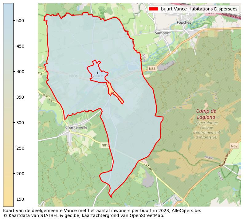 Aantal inwoners op de kaart van de buurt Vance-Habitations Dispersees: Op deze pagina vind je veel informatie over inwoners (zoals de verdeling naar leeftijdsgroepen, gezinssamenstelling, geslacht, autochtoon of Belgisch met een immigratie achtergrond,...), woningen (aantallen, types, prijs ontwikkeling, gebruik, type eigendom,...) en méér (autobezit, energieverbruik,...)  op basis van open data van STATBEL en diverse andere bronnen!