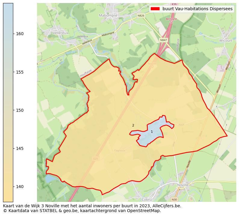 Aantal inwoners op de kaart van de buurt Vau-Habitations Dispersees: Op deze pagina vind je veel informatie over inwoners (zoals de verdeling naar leeftijdsgroepen, gezinssamenstelling, geslacht, autochtoon of Belgisch met een immigratie achtergrond,...), woningen (aantallen, types, prijs ontwikkeling, gebruik, type eigendom,...) en méér (autobezit, energieverbruik,...)  op basis van open data van STATBEL en diverse andere bronnen!