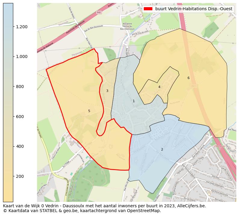 Aantal inwoners op de kaart van de buurt Vedrin-Habitations Disp.-Ouest: Op deze pagina vind je veel informatie over inwoners (zoals de verdeling naar leeftijdsgroepen, gezinssamenstelling, geslacht, autochtoon of Belgisch met een immigratie achtergrond,...), woningen (aantallen, types, prijs ontwikkeling, gebruik, type eigendom,...) en méér (autobezit, energieverbruik,...)  op basis van open data van STATBEL en diverse andere bronnen!