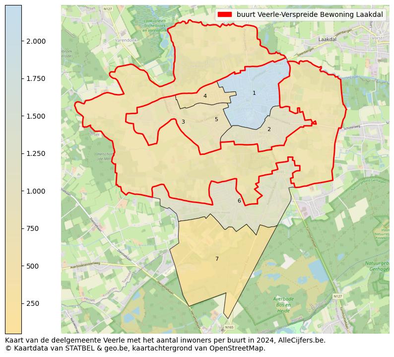 Aantal inwoners op de kaart van de buurt Veerle-Verspreide Bewoning: Op deze pagina vind je veel informatie over inwoners (zoals de verdeling naar leeftijdsgroepen, gezinssamenstelling, geslacht, autochtoon of Belgisch met een immigratie achtergrond,...), woningen (aantallen, types, prijs ontwikkeling, gebruik, type eigendom,...) en méér (autobezit, energieverbruik,...)  op basis van open data van STATBEL en diverse andere bronnen!