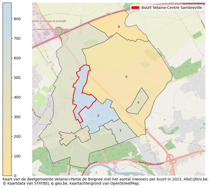 Aantal inwoners op de kaart van de buurt Velaine-Centre: Op deze pagina vind je veel informatie over inwoners (zoals de verdeling naar leeftijdsgroepen, gezinssamenstelling, geslacht, autochtoon of Belgisch met een immigratie achtergrond,...), woningen (aantallen, types, prijs ontwikkeling, gebruik, type eigendom,...) en méér (autobezit, energieverbruik,...)  op basis van open data van STATBEL en diverse andere bronnen!