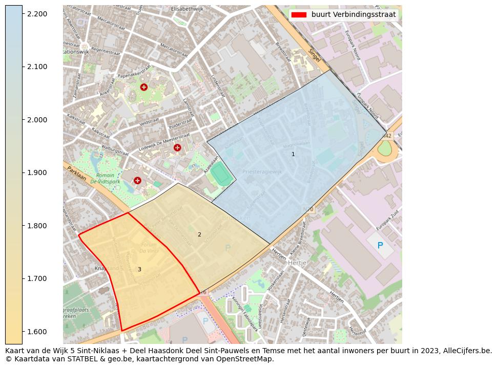 Aantal inwoners op de kaart van de buurt Verbindingsstraat: Op deze pagina vind je veel informatie over inwoners (zoals de verdeling naar leeftijdsgroepen, gezinssamenstelling, geslacht, autochtoon of Belgisch met een immigratie achtergrond,...), woningen (aantallen, types, prijs ontwikkeling, gebruik, type eigendom,...) en méér (autobezit, energieverbruik,...)  op basis van open data van STATBEL en diverse andere bronnen!