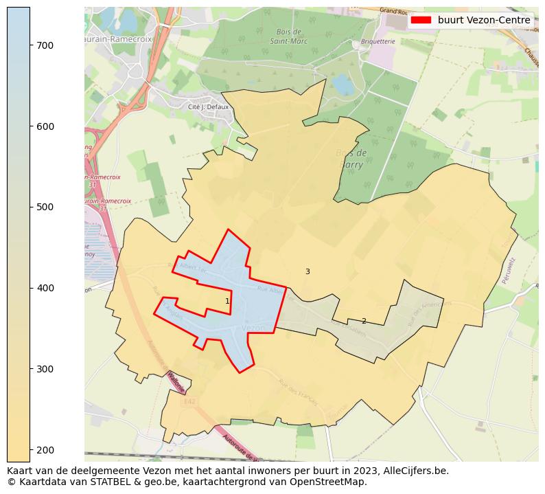 Aantal inwoners op de kaart van de buurt Vezon-Centre: Op deze pagina vind je veel informatie over inwoners (zoals de verdeling naar leeftijdsgroepen, gezinssamenstelling, geslacht, autochtoon of Belgisch met een immigratie achtergrond,...), woningen (aantallen, types, prijs ontwikkeling, gebruik, type eigendom,...) en méér (autobezit, energieverbruik,...)  op basis van open data van STATBEL en diverse andere bronnen!