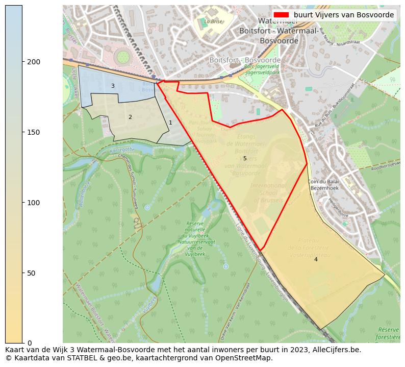 Aantal inwoners op de kaart van de buurt Vijvers van Bosvoorde: Op deze pagina vind je veel informatie over inwoners (zoals de verdeling naar leeftijdsgroepen, gezinssamenstelling, geslacht, autochtoon of Belgisch met een immigratie achtergrond,...), woningen (aantallen, types, prijs ontwikkeling, gebruik, type eigendom,...) en méér (autobezit, energieverbruik,...)  op basis van open data van STATBEL en diverse andere bronnen!