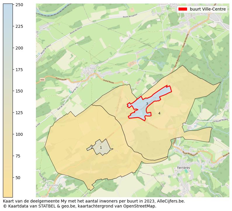 Aantal inwoners op de kaart van de buurt Ville-Centre: Op deze pagina vind je veel informatie over inwoners (zoals de verdeling naar leeftijdsgroepen, gezinssamenstelling, geslacht, autochtoon of Belgisch met een immigratie achtergrond,...), woningen (aantallen, types, prijs ontwikkeling, gebruik, type eigendom,...) en méér (autobezit, energieverbruik,...)  op basis van open data van STATBEL en diverse andere bronnen!