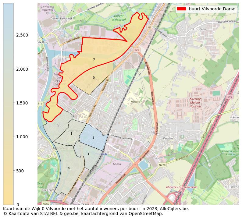 Aantal inwoners op de kaart van de buurt Vilvoorde Darse: Op deze pagina vind je veel informatie over inwoners (zoals de verdeling naar leeftijdsgroepen, gezinssamenstelling, geslacht, autochtoon of Belgisch met een immigratie achtergrond,...), woningen (aantallen, types, prijs ontwikkeling, gebruik, type eigendom,...) en méér (autobezit, energieverbruik,...)  op basis van open data van STATBEL en diverse andere bronnen!