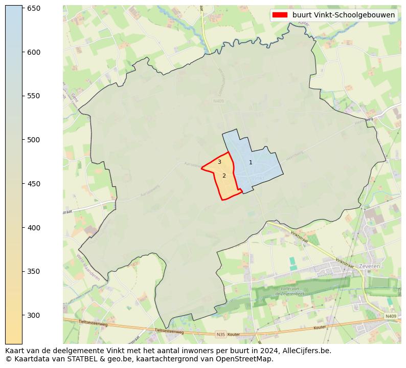 Aantal inwoners op de kaart van de buurt Vinkt-Schoolgebouwen: Op deze pagina vind je veel informatie over inwoners (zoals de verdeling naar leeftijdsgroepen, gezinssamenstelling, geslacht, autochtoon of Belgisch met een immigratie achtergrond,...), woningen (aantallen, types, prijs ontwikkeling, gebruik, type eigendom,...) en méér (autobezit, energieverbruik,...)  op basis van open data van STATBEL en diverse andere bronnen!