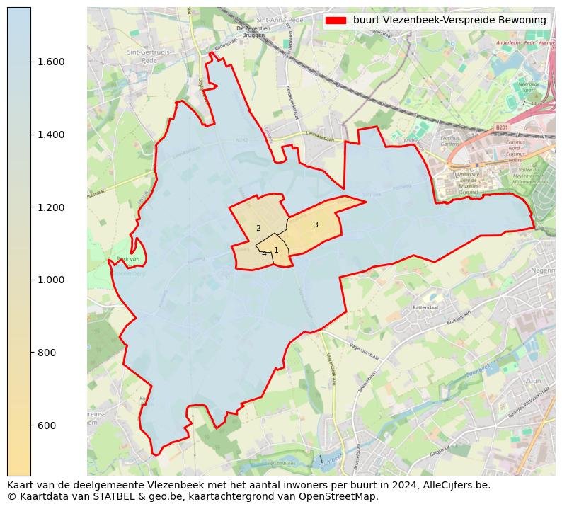 Aantal inwoners op de kaart van de buurt Vlezenbeek-Verspreide Bewoning: Op deze pagina vind je veel informatie over inwoners (zoals de verdeling naar leeftijdsgroepen, gezinssamenstelling, geslacht, autochtoon of Belgisch met een immigratie achtergrond,...), woningen (aantallen, types, prijs ontwikkeling, gebruik, type eigendom,...) en méér (autobezit, energieverbruik,...)  op basis van open data van STATBEL en diverse andere bronnen!