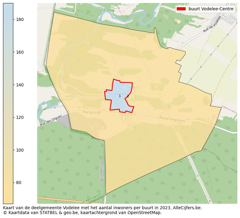 Aantal inwoners op de kaart van de buurt Vodelee-Centre: Op deze pagina vind je veel informatie over inwoners (zoals de verdeling naar leeftijdsgroepen, gezinssamenstelling, geslacht, autochtoon of Belgisch met een immigratie achtergrond,...), woningen (aantallen, types, prijs ontwikkeling, gebruik, type eigendom,...) en méér (autobezit, energieverbruik,...)  op basis van open data van STATBEL en diverse andere bronnen!