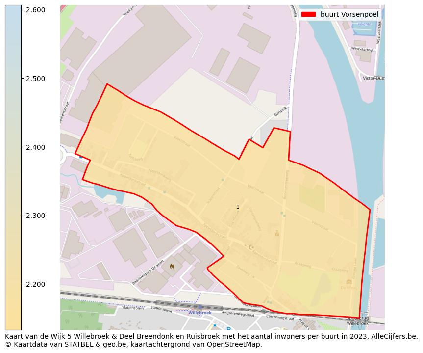 Aantal inwoners op de kaart van de buurt Vorsenpoel: Op deze pagina vind je veel informatie over inwoners (zoals de verdeling naar leeftijdsgroepen, gezinssamenstelling, geslacht, autochtoon of Belgisch met een immigratie achtergrond,...), woningen (aantallen, types, prijs ontwikkeling, gebruik, type eigendom,...) en méér (autobezit, energieverbruik,...)  op basis van open data van STATBEL en diverse andere bronnen!