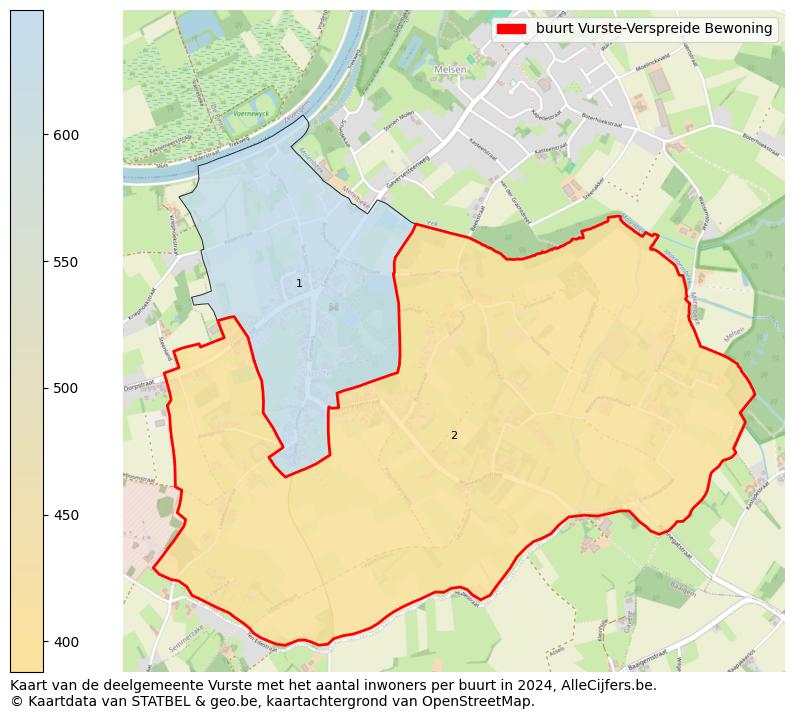 Aantal inwoners op de kaart van de buurt Vurste-Verspreide Bewoning: Op deze pagina vind je veel informatie over inwoners (zoals de verdeling naar leeftijdsgroepen, gezinssamenstelling, geslacht, autochtoon of Belgisch met een immigratie achtergrond,...), woningen (aantallen, types, prijs ontwikkeling, gebruik, type eigendom,...) en méér (autobezit, energieverbruik,...)  op basis van open data van STATBEL en diverse andere bronnen!