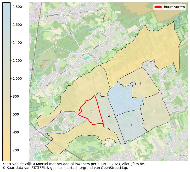 Aantal inwoners op de kaart van de buurt Vurten: Op deze pagina vind je veel informatie over inwoners (zoals de verdeling naar leeftijdsgroepen, gezinssamenstelling, geslacht, autochtoon of Belgisch met een immigratie achtergrond,...), woningen (aantallen, types, prijs ontwikkeling, gebruik, type eigendom,...) en méér (autobezit, energieverbruik,...)  op basis van open data van STATBEL en diverse andere bronnen!
