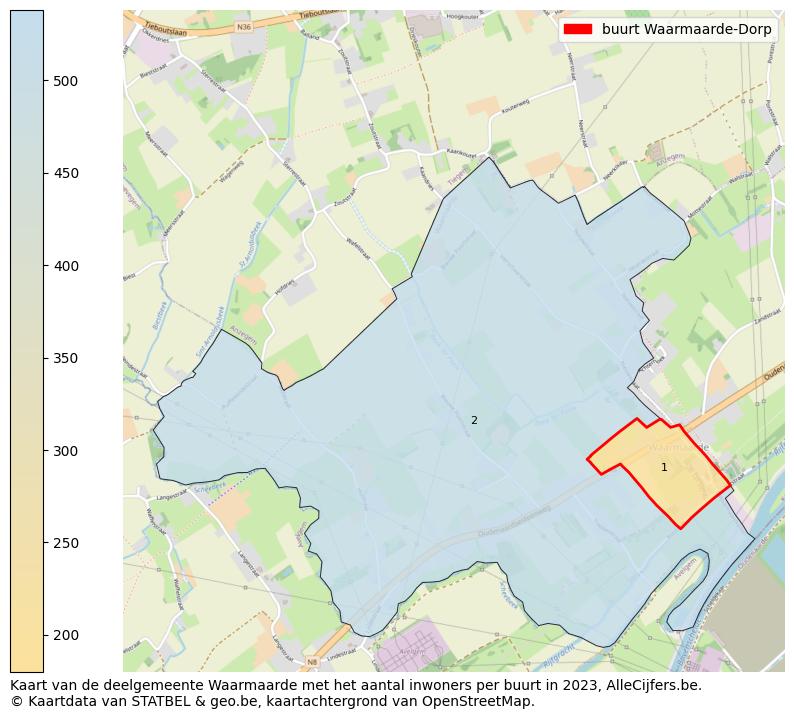 Aantal inwoners op de kaart van de buurt Waarmaarde-Dorp: Op deze pagina vind je veel informatie over inwoners (zoals de verdeling naar leeftijdsgroepen, gezinssamenstelling, geslacht, autochtoon of Belgisch met een immigratie achtergrond,...), woningen (aantallen, types, prijs ontwikkeling, gebruik, type eigendom,...) en méér (autobezit, energieverbruik,...)  op basis van open data van STATBEL en diverse andere bronnen!