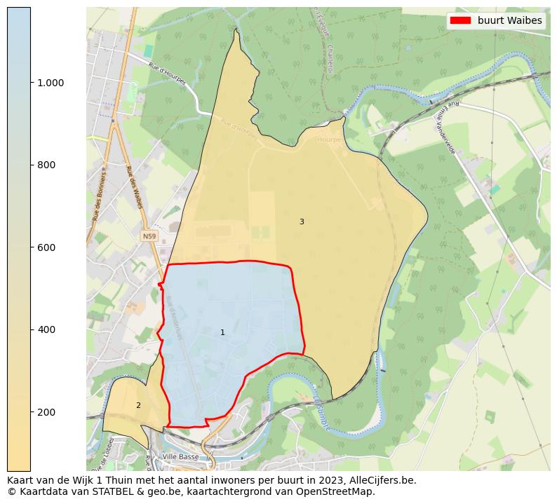 Aantal inwoners op de kaart van de buurt Waibes: Op deze pagina vind je veel informatie over inwoners (zoals de verdeling naar leeftijdsgroepen, gezinssamenstelling, geslacht, autochtoon of Belgisch met een immigratie achtergrond,...), woningen (aantallen, types, prijs ontwikkeling, gebruik, type eigendom,...) en méér (autobezit, energieverbruik,...)  op basis van open data van STATBEL en diverse andere bronnen!