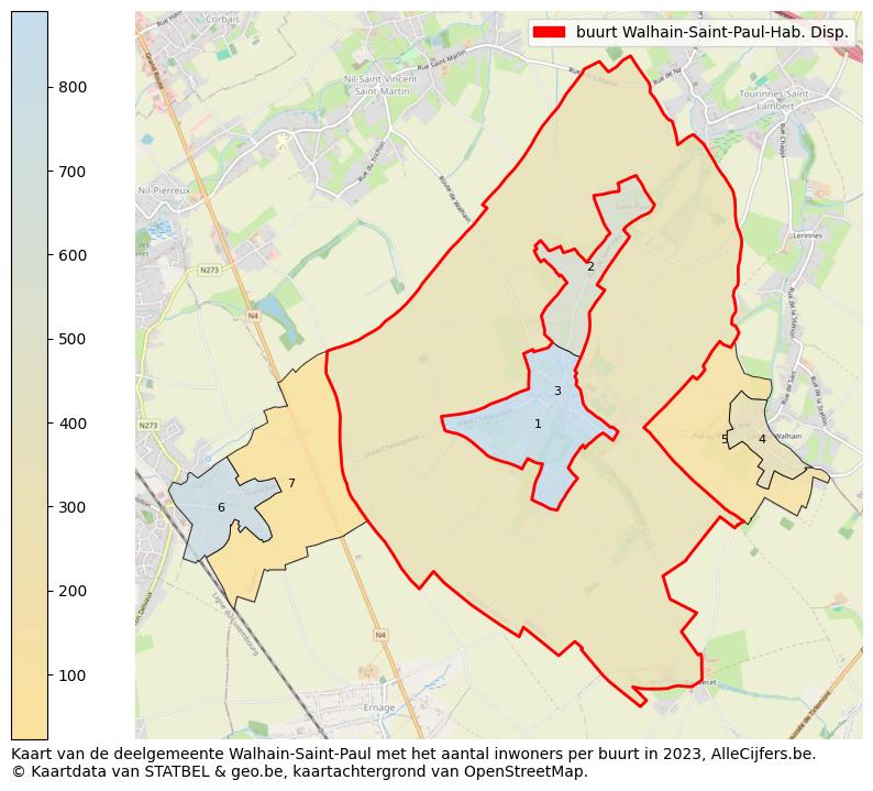 Aantal inwoners op de kaart van de buurt Walhain-Saint-Paul-Hab. Disp.: Op deze pagina vind je veel informatie over inwoners (zoals de verdeling naar leeftijdsgroepen, gezinssamenstelling, geslacht, autochtoon of Belgisch met een immigratie achtergrond,...), woningen (aantallen, types, prijs ontwikkeling, gebruik, type eigendom,...) en méér (autobezit, energieverbruik,...)  op basis van open data van STATBEL en diverse andere bronnen!