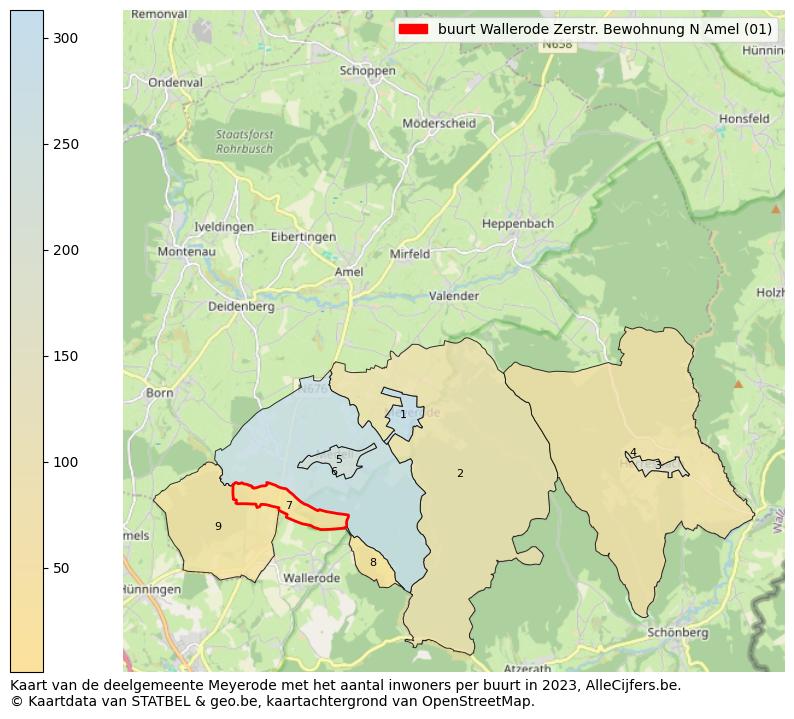 Aantal inwoners op de kaart van de buurt Wallerode Zerstr. Bewohnung N: Op deze pagina vind je veel informatie over inwoners (zoals de verdeling naar leeftijdsgroepen, gezinssamenstelling, geslacht, autochtoon of Belgisch met een immigratie achtergrond,...), woningen (aantallen, types, prijs ontwikkeling, gebruik, type eigendom,...) en méér (autobezit, energieverbruik,...)  op basis van open data van STATBEL en diverse andere bronnen!